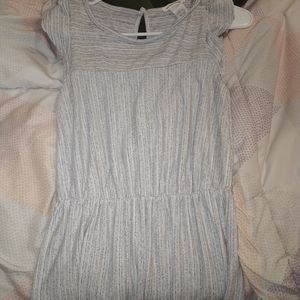Striped grey romper